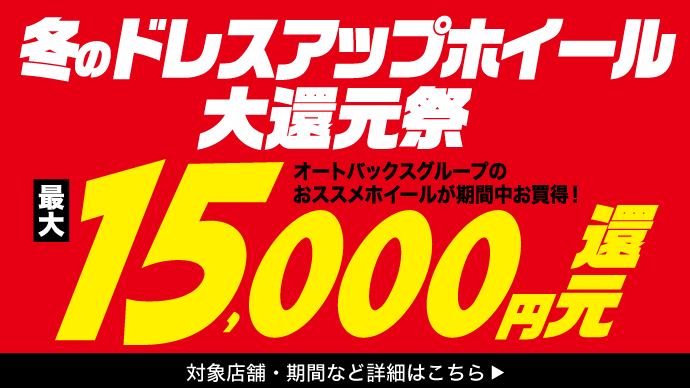 同時購入なら最大15,000円還元