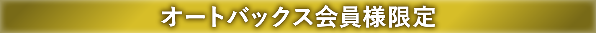 オートバックス会員様限定